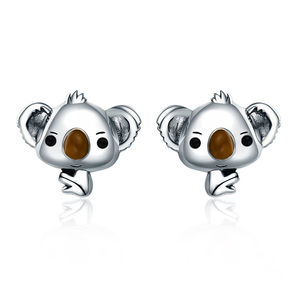 925 Sterling Silver Earrings 1.1*1.2cm for Women
