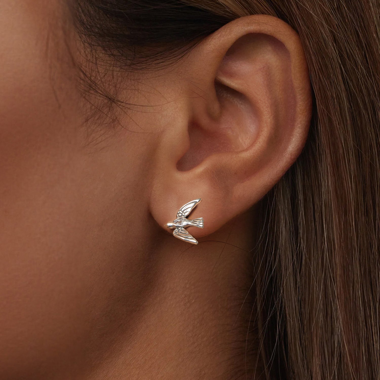925 Sterling Silver Oxidized CZ Earrings for Women