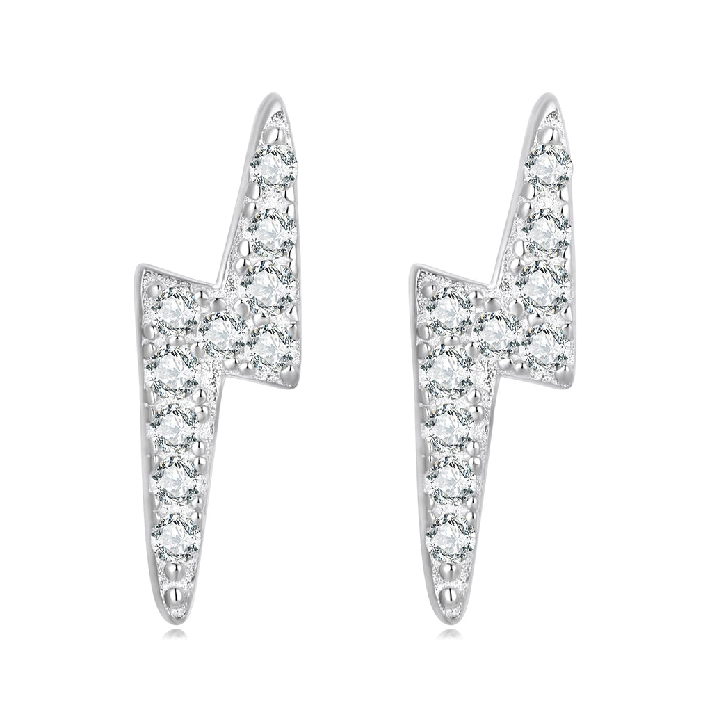 925 Sterling Silver Earrings with Pavé Setting CZ for Women
