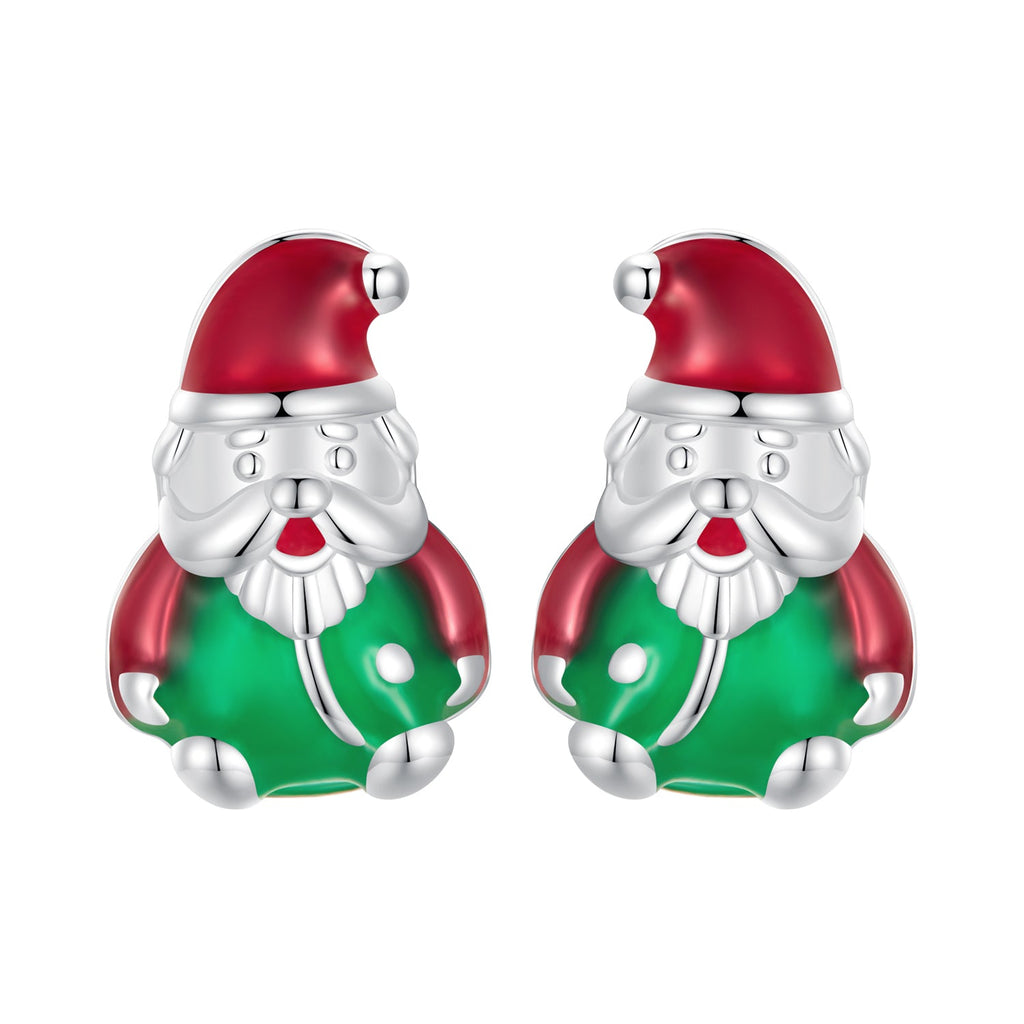 925 Sterling Silver 11*7mm Enamel Process Earrings