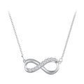 925 Sterling Silver Moissanite 1.5mm Necklace 400+50mm for Women
