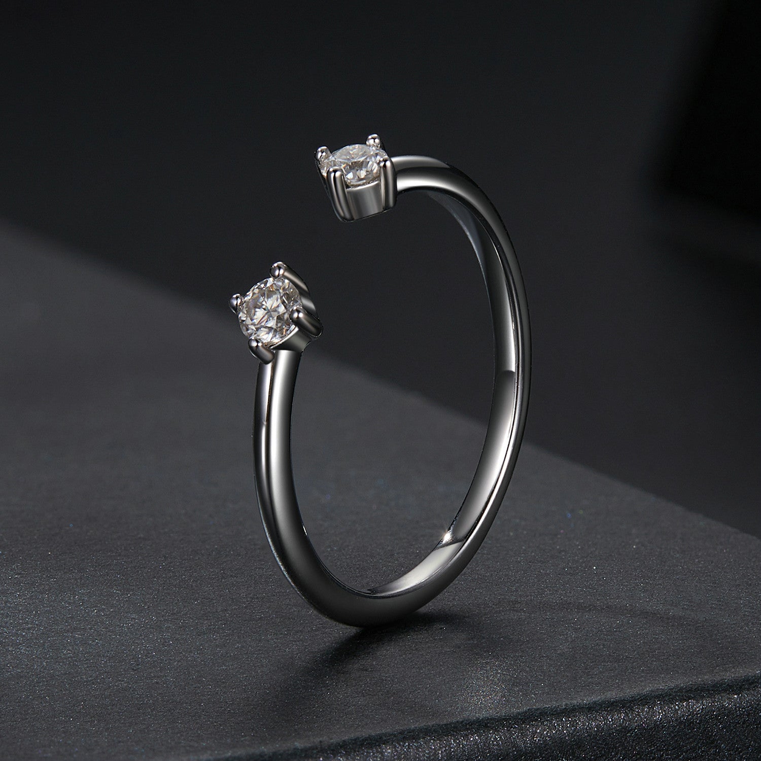 925 Sterling Silver Moissanite Ring Size E for Women