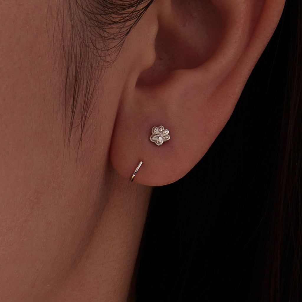 925 Sterling Silver Plated White Gold Earrings for Women