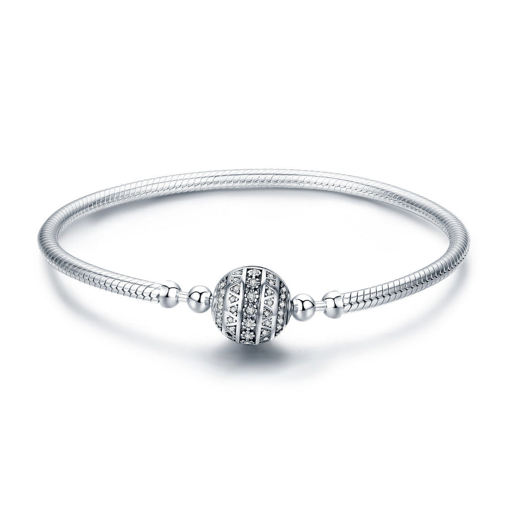 925 Sterling Silver SCB Bracelet Style Nan Size 17.0 for Women