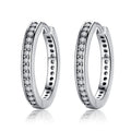 925 Sterling Silver Earrings with Pavé Setting CZ