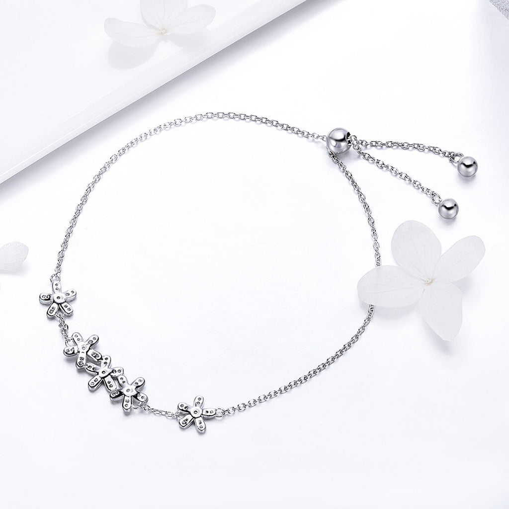 925 Sterling Silver Bracelet 22cm for Women