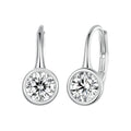 925 Sterling Silver 0.50 Carat Moissanite Earrings for Women