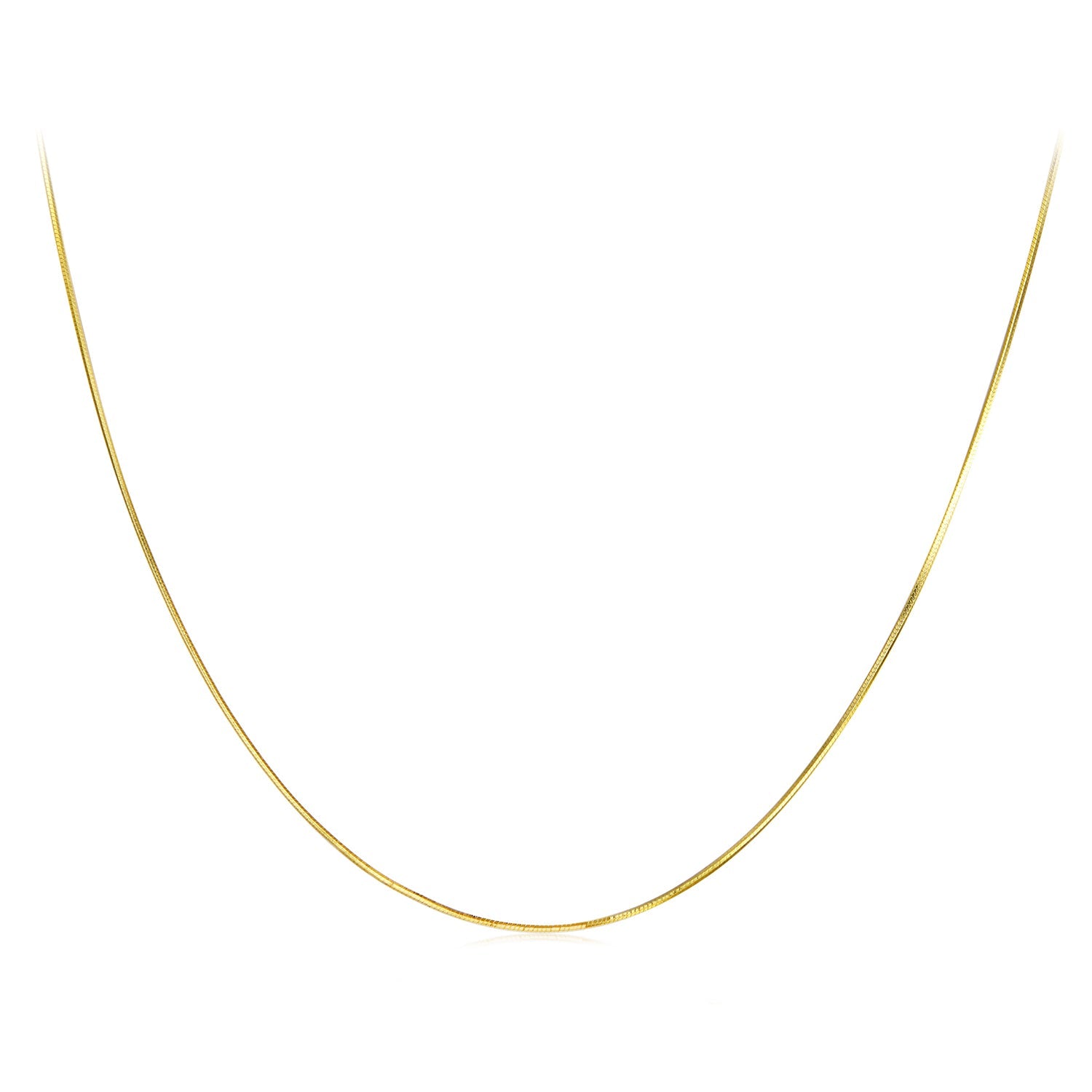 925 Sterling Silver + Plated White Gold 40cm Necklace