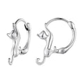 925 Sterling Silver Plated Gold Earrings Size 1.8cm for Women