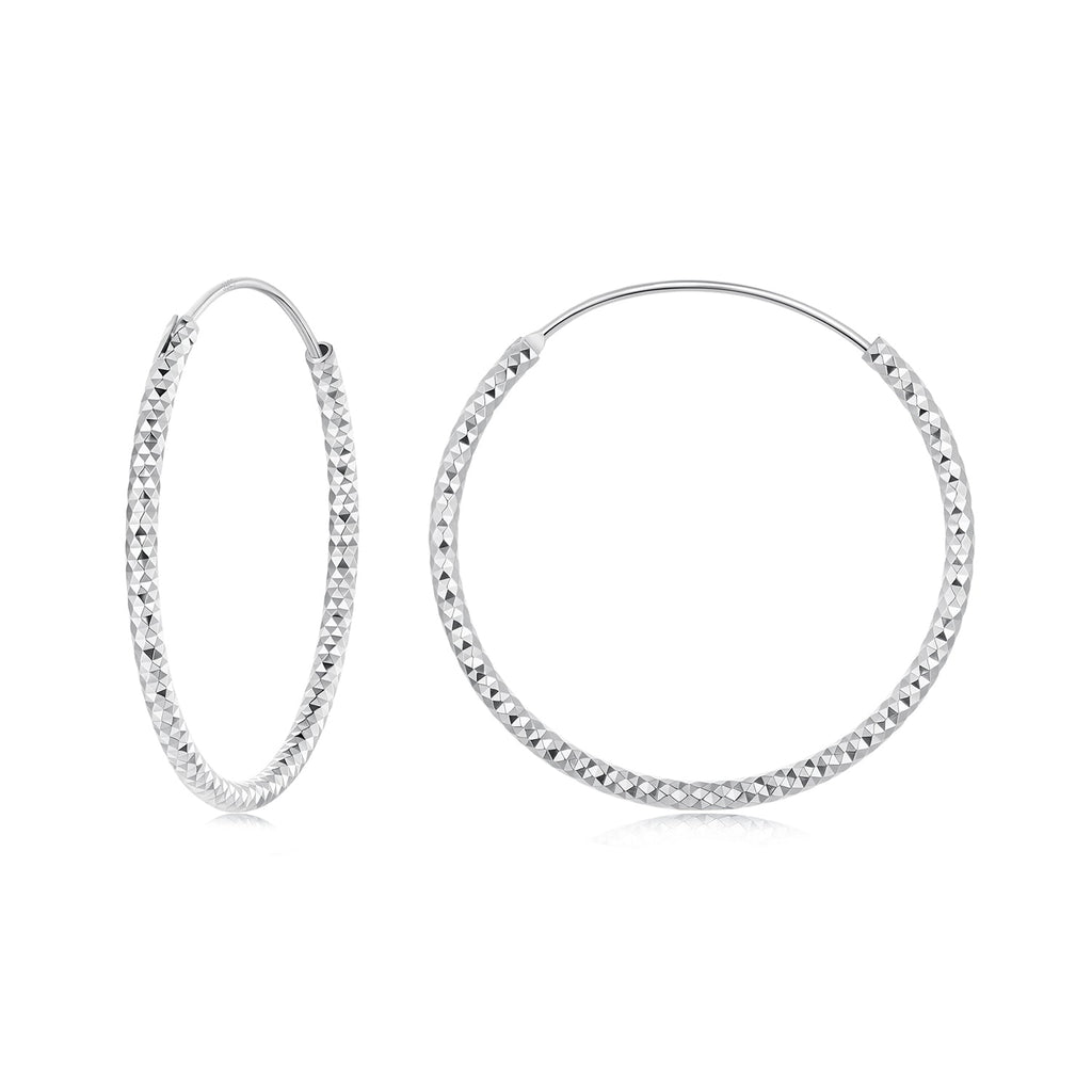 925 Sterling Silver Plated White Gold Earrings for Women