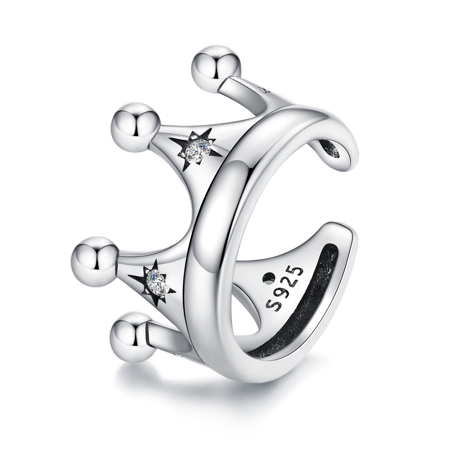 S925 Sterling Silver Earrings with Pavé Setting and CZ