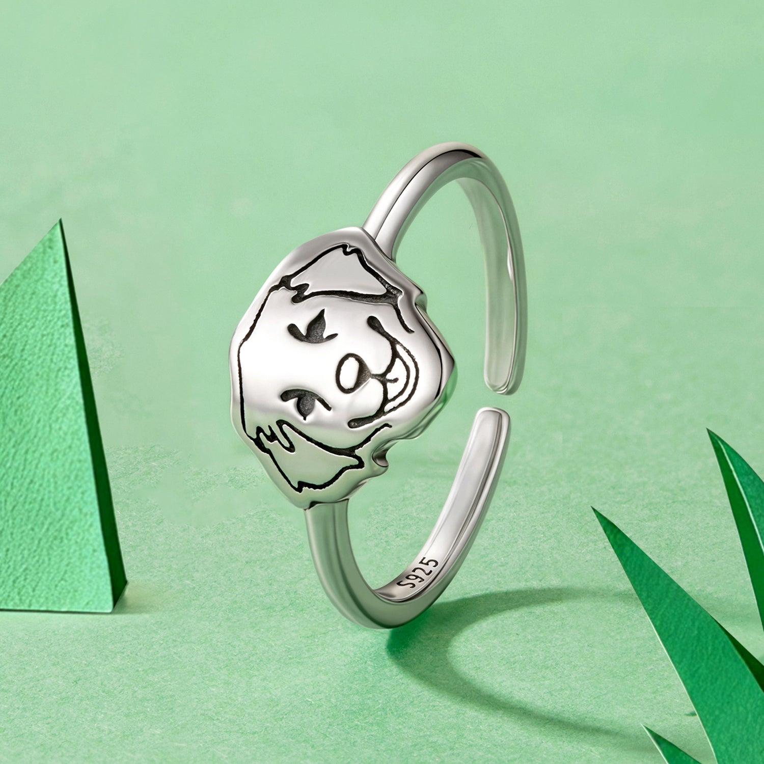 925 Sterling Silver Oxidized Silver Stylish Ring