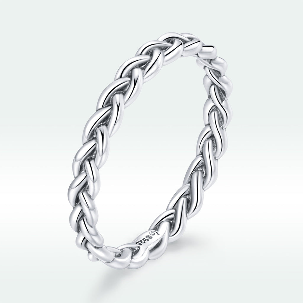 925 Sterling Silver Oxidized 0.20cm Ring Size 9 for Women