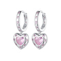 925 Sterling Silver Pavé Setting CZ Earrings for Women