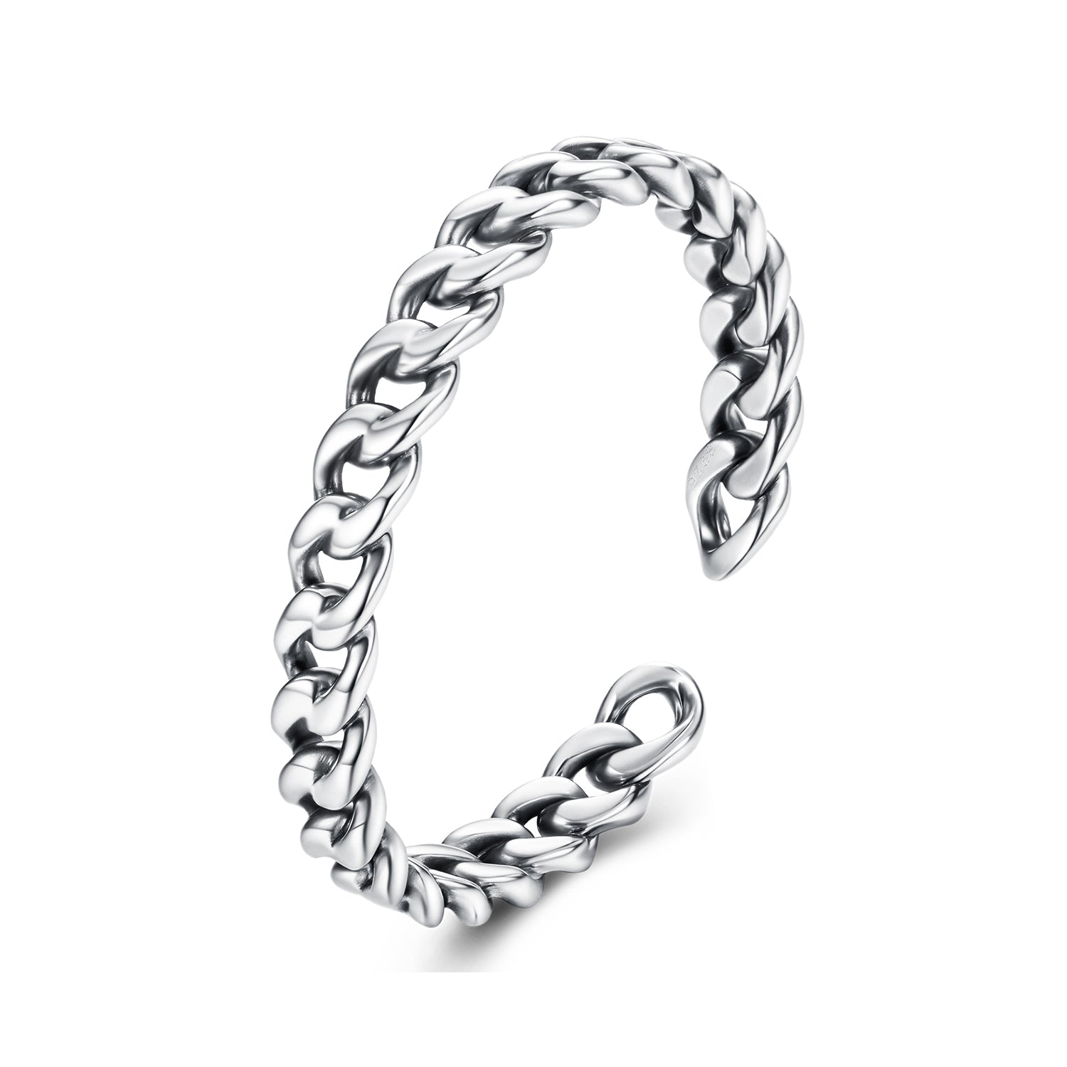 925 Sterling Silver Oxidized Silver Ring for Women