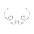 925 Sterling Silver CZ Pavé Earrings for Women