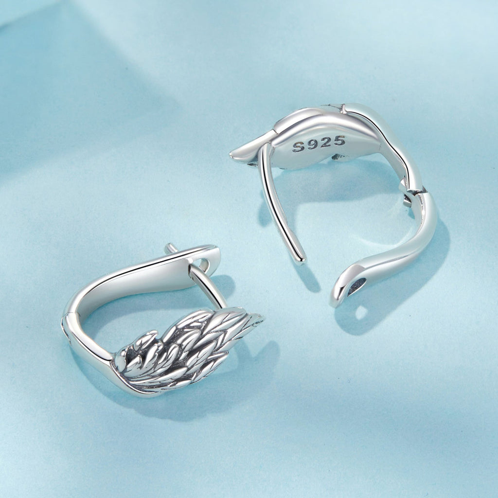 925 Sterling Silver Earrings with Oxidized Finish, 1.3x0.5cm for Women