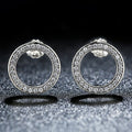 925 Sterling Silver Pavé Setting CZ Earrings
