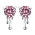 925 Sterling Silver CZ Earrings with Pavé Setting for Women