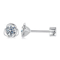 925 Sterling Silver 0.3 Carat Moissanite Earrings for Women