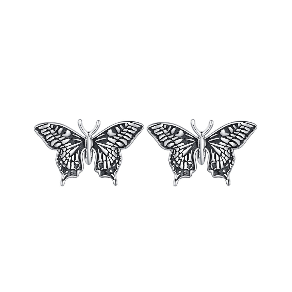 925 Sterling Silver Oxidized Earrings