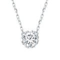 925 Sterling Silver Adjustable Necklace with CZ Pendants for Women