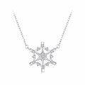 925 Sterling Silver White Gold Plated 1.8x1.9cm CZ Pendant Necklace for Women