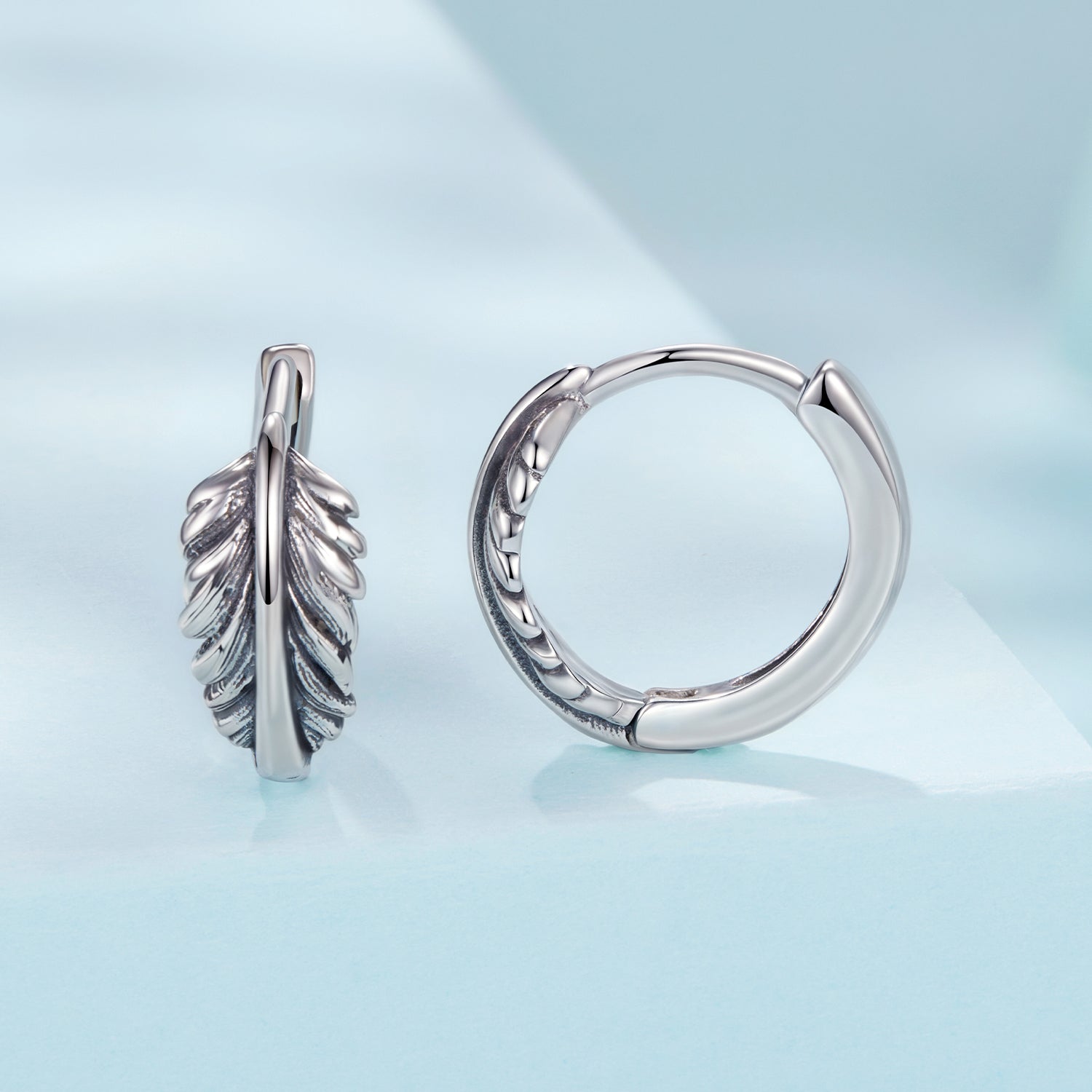 925 Sterling Silver Earrings with Oxidized Silver for Women