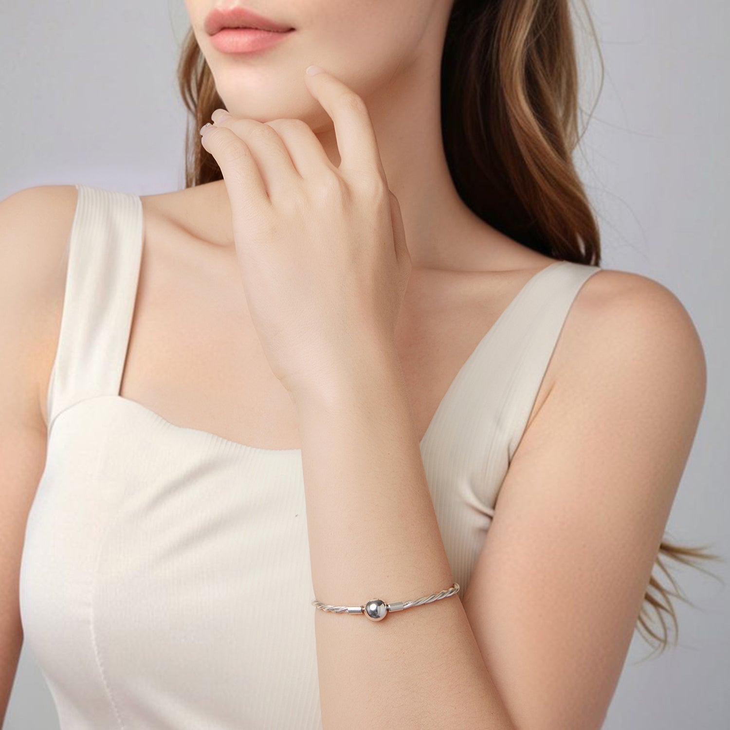 925 Sterling Silver Bracelet 17cm with Oxidized Finish