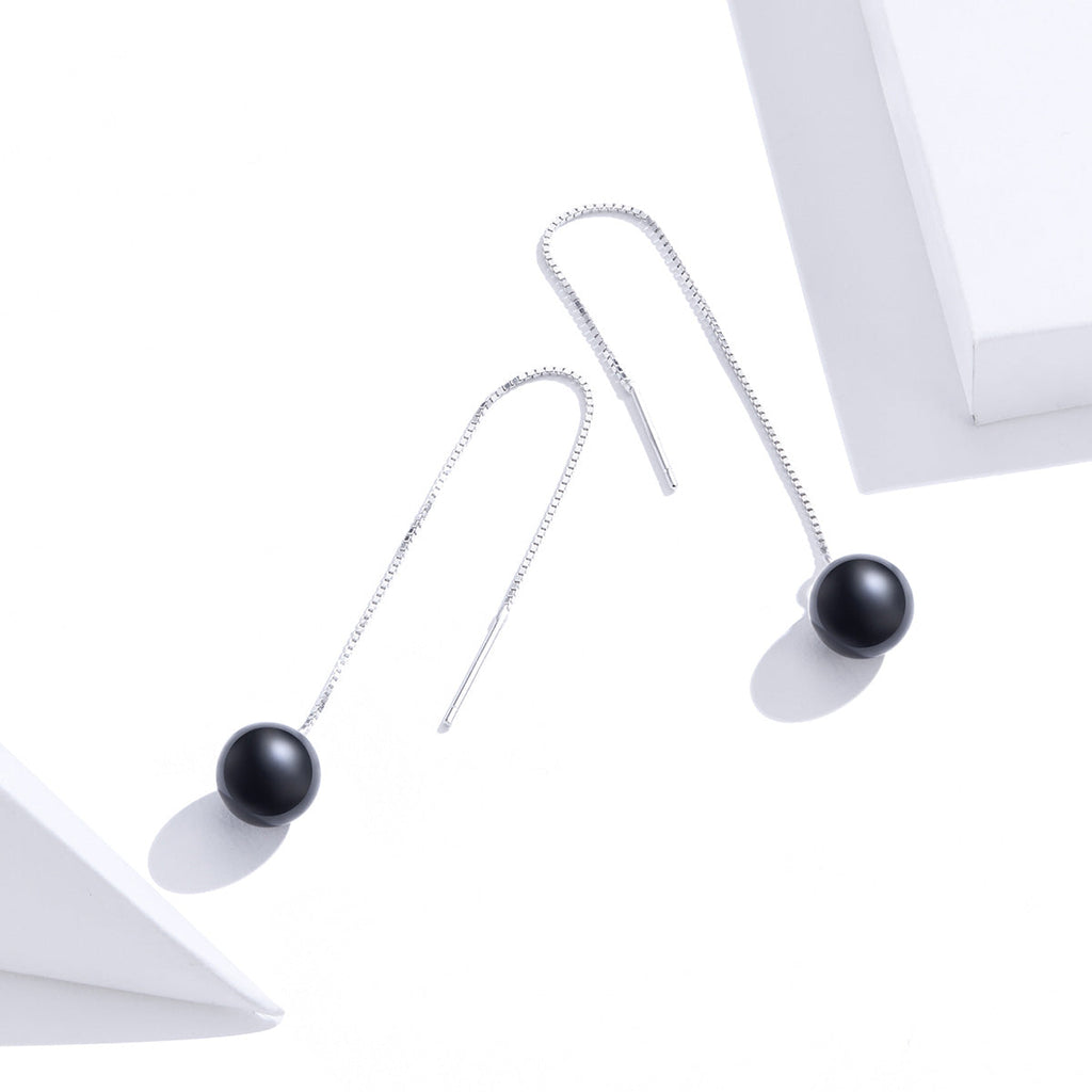 925 Sterling Silver Earrings with Quality Shell Pearl for Women