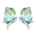 925 Sterling Silver Transparent Glass Earrings for Women
