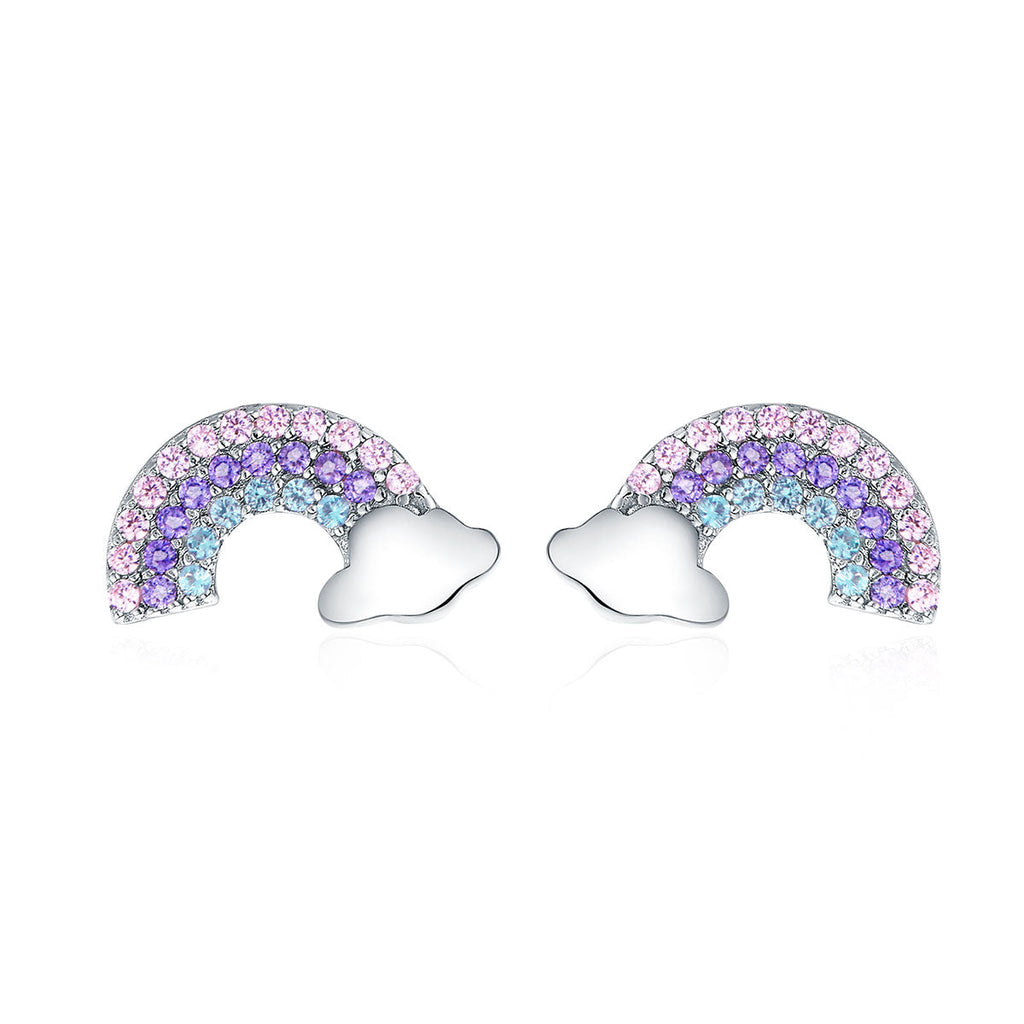 925 Sterling Silver Earrings with Pavé Setting CZ