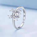 925 Sterling Silver Oxidized Spider Ring