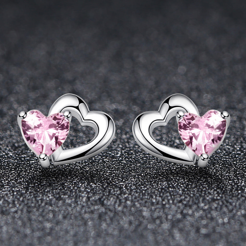 925 Sterling Silver Earrings with Pavé Setting CZ for Women