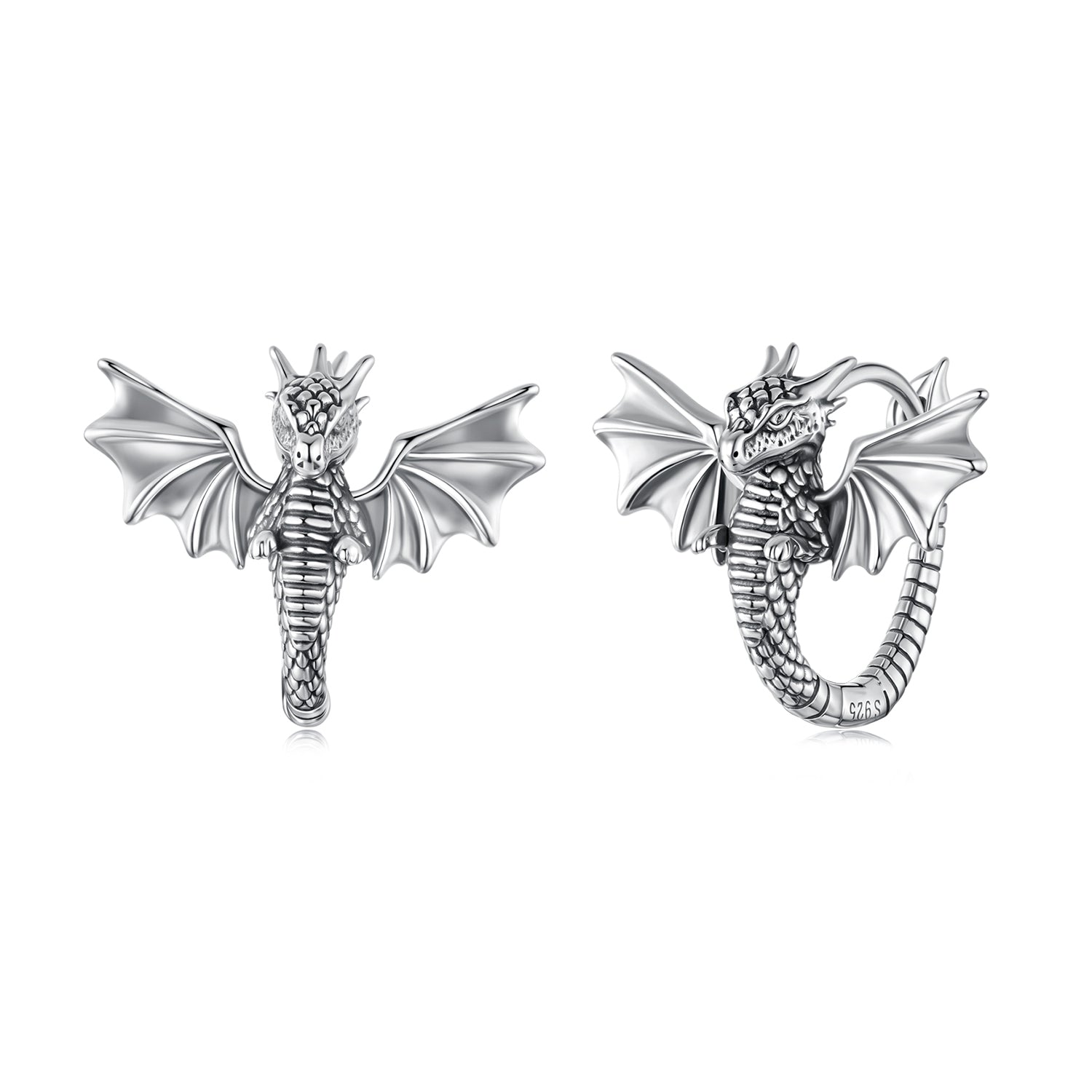 925 Sterling Silver Oxidized Silver Earrings for Women