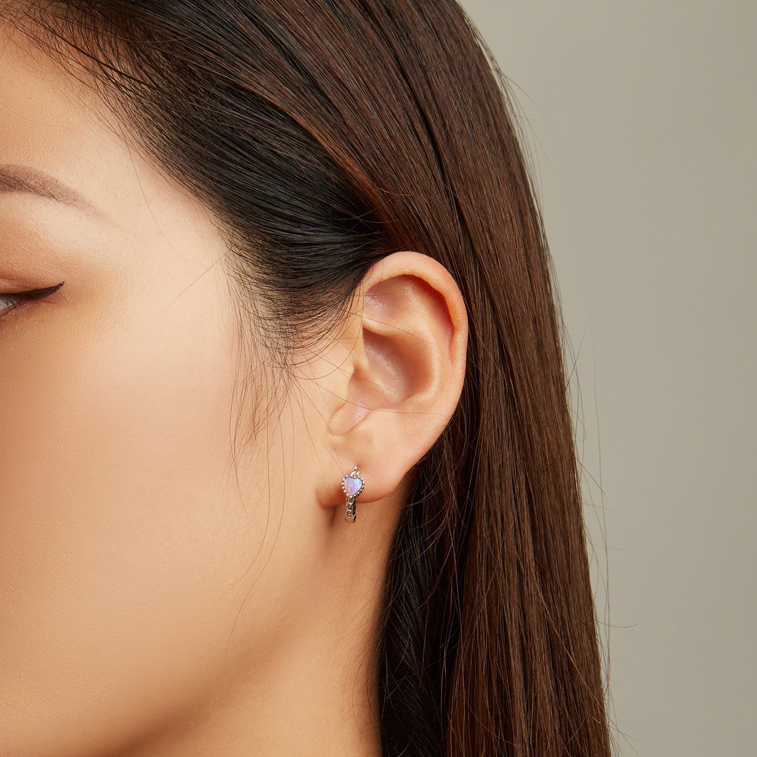 925 Sterling Silver Translucent Opal Earrings for Women