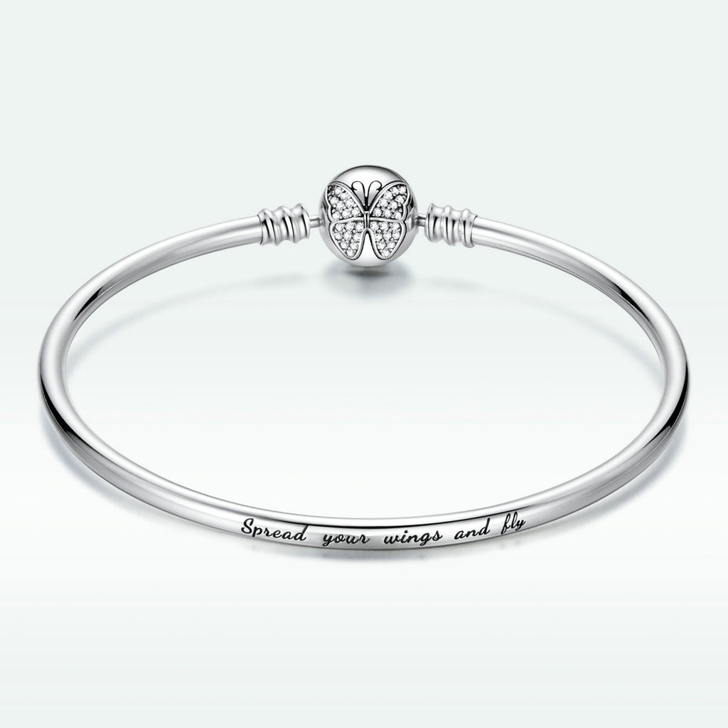 925 Sterling Silver 17.0 cm Oxidized CZ Bracelet for Women