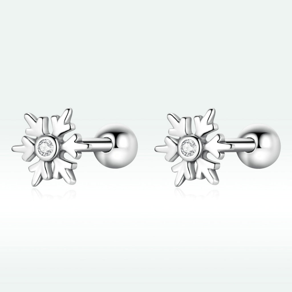 925 Sterling Silver Earrings with Pavé Setting and Oxidized Finish