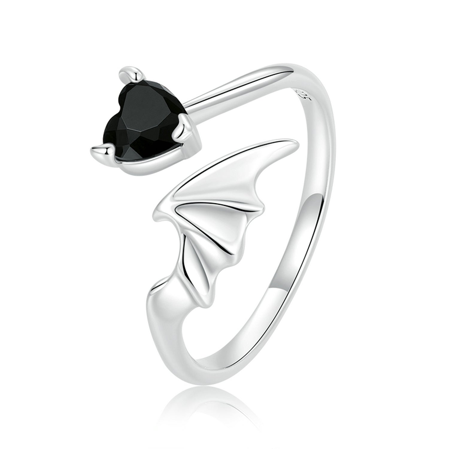 925 Sterling Silver Oxidized Pavé Setting CZ Ring