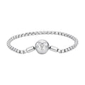 925 Sterling Silver Bracelet 19cm with CZ Stones for Women