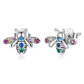 925 Sterling Silver Pavé Setting CZ Earrings for Women
