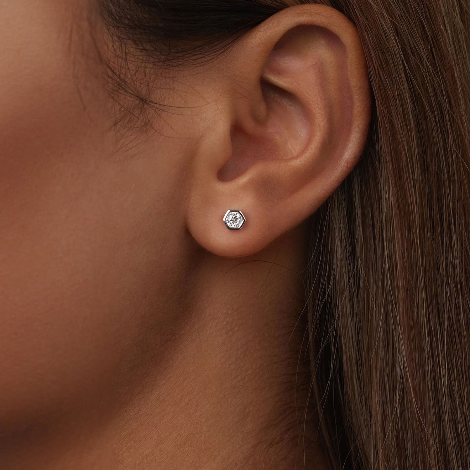 925 Sterling Silver 0.3 Carat Moissanite Earrings for Women