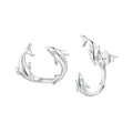 S925 Sterling Silver Rose Gold Plated Zircon Earrings