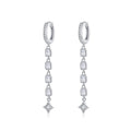925 Sterling Silver Earrings with Pavé Set CZ
