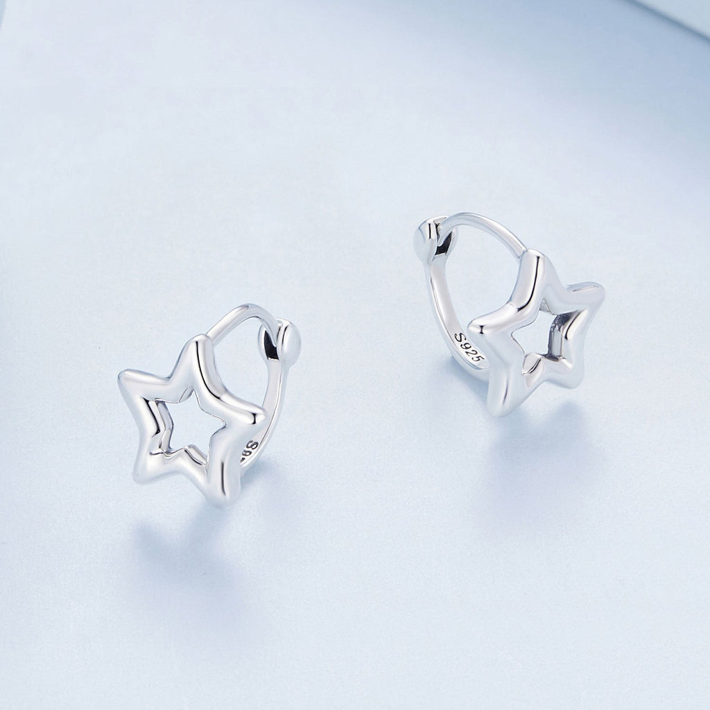 S925 Oxidized Silver 1cm Earrings for Women