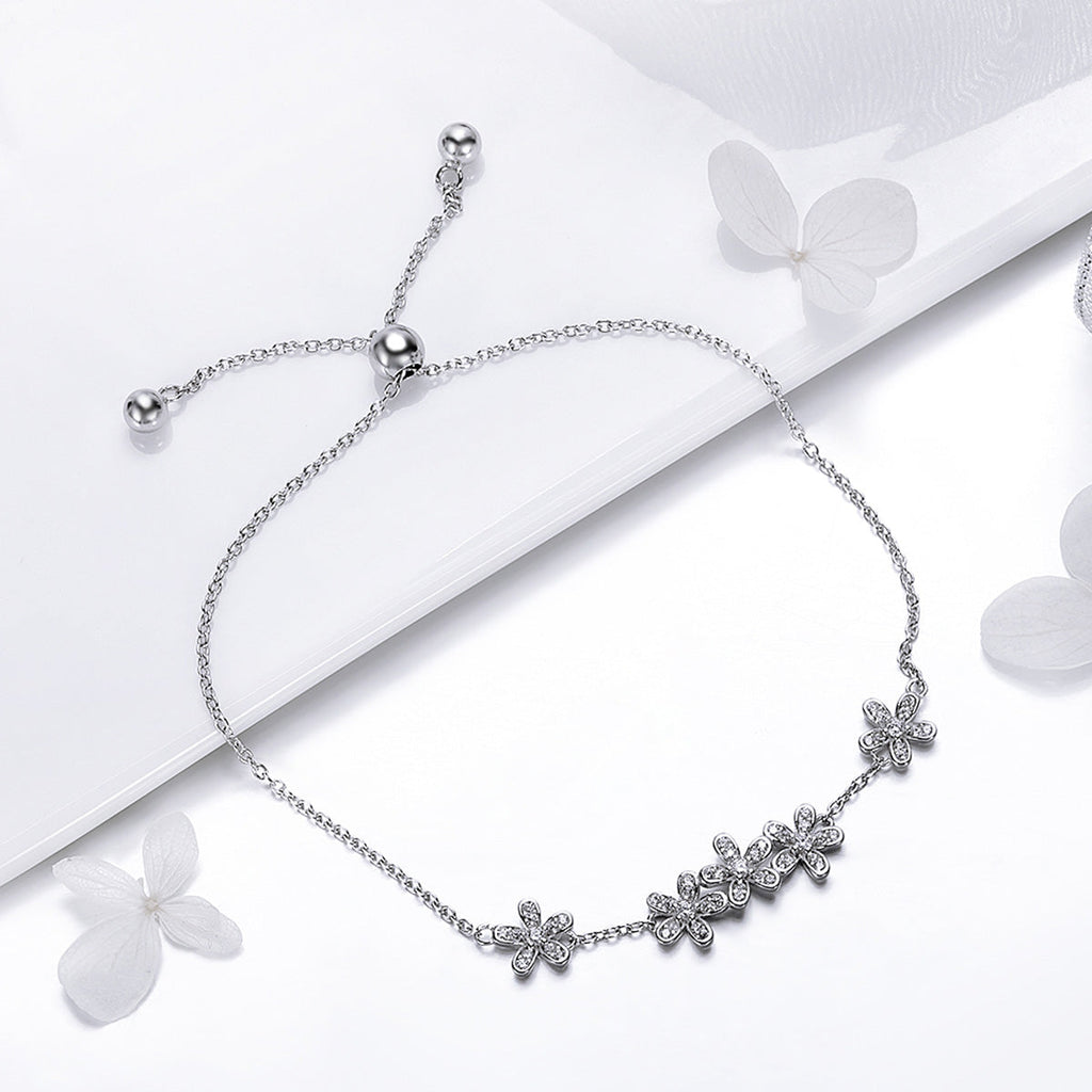 925 Sterling Silver Bracelet 22cm for Women