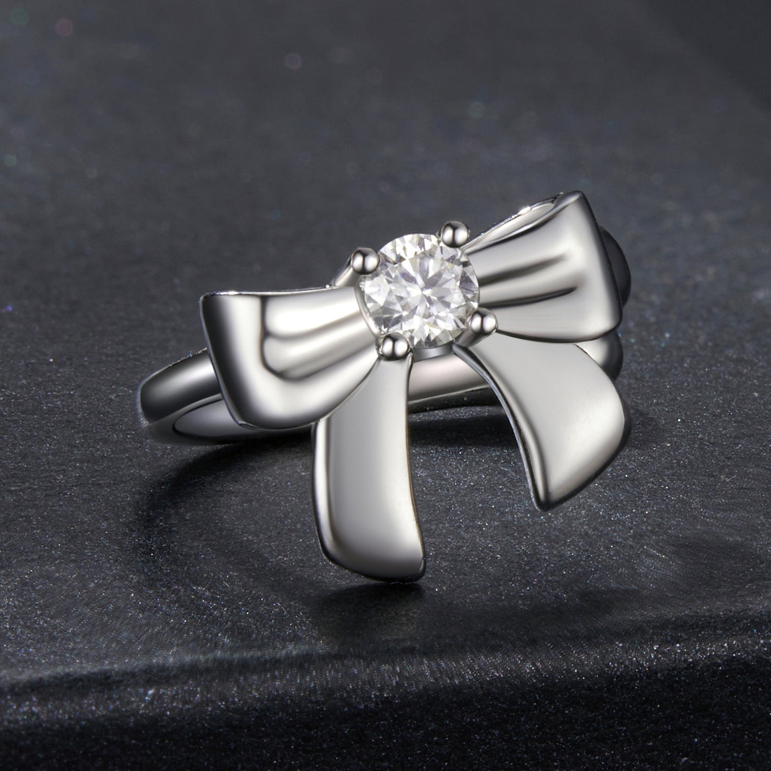 925 Sterling Silver Moissanite 0.1ct Earrings with White Gold Plating for Women