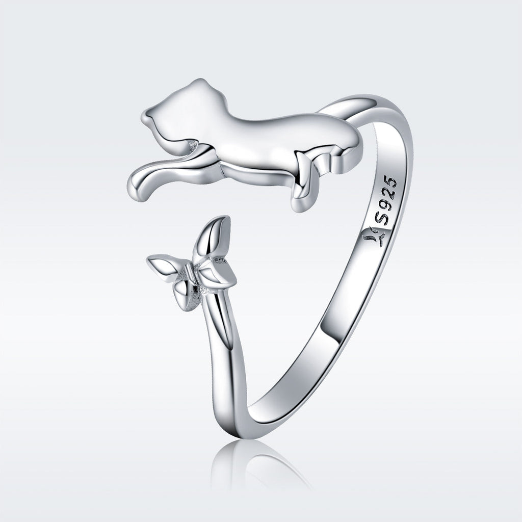 925 Sterling Silver Ring with 0.2cm Width and 1.2cm Claw Height