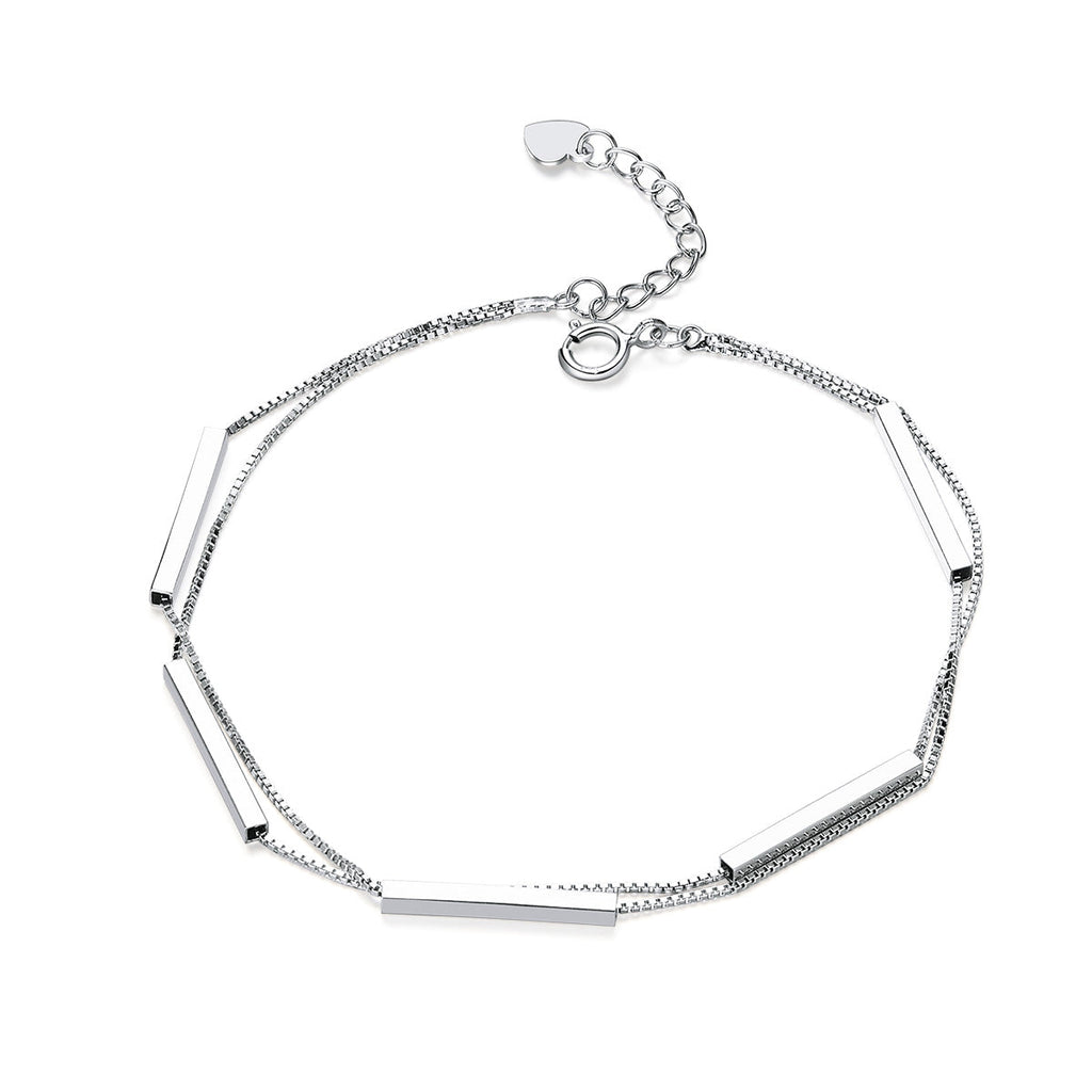 925 Sterling Silver Bracelet 20cm for Women