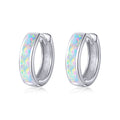 925 Sterling Silver Opal Earrings for Women